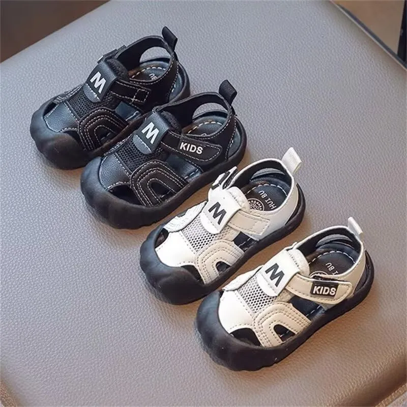 Little Boy Wrap Toe Non Slip Summer Sandals for Outdoor Walking Running School Water Sport