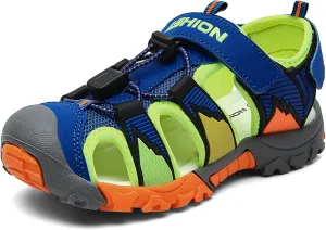 Littleplum Boys Sandals Closed Toe Sport Sandals Summer Shoes for Kids Walking Hiking Athletic Outdoor