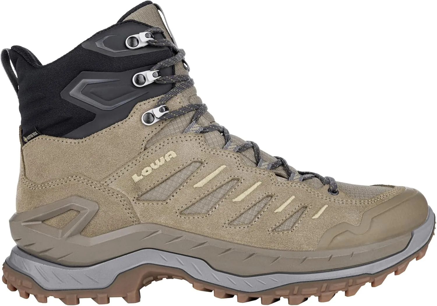 LOWA INNOVO GTX Mid Boots Medium, Dune Grey, 4.5 Men