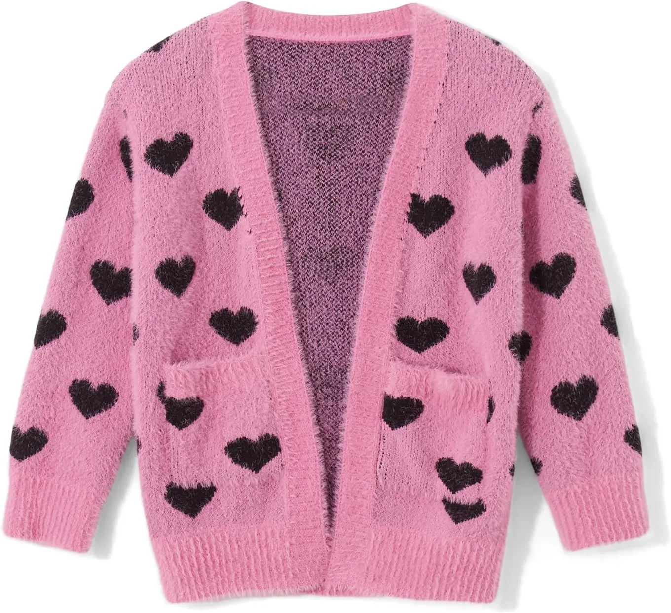 Luckinbaby Mommy and Me Valentines Outfits Heart Sweater Love Graphic Tops Family Matching Girls Long Sleeve Pullover