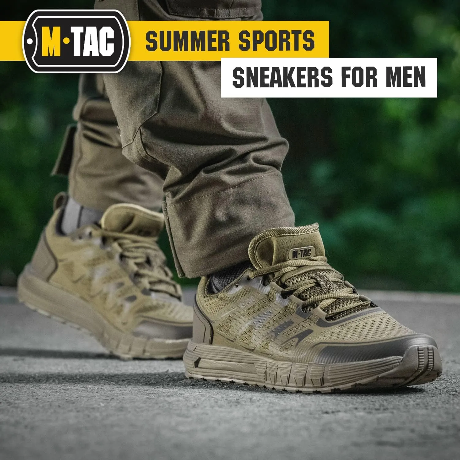 M-Tac Sport Tactical Running Walking Hiking Sneakers for Men - Mesh Lightweight