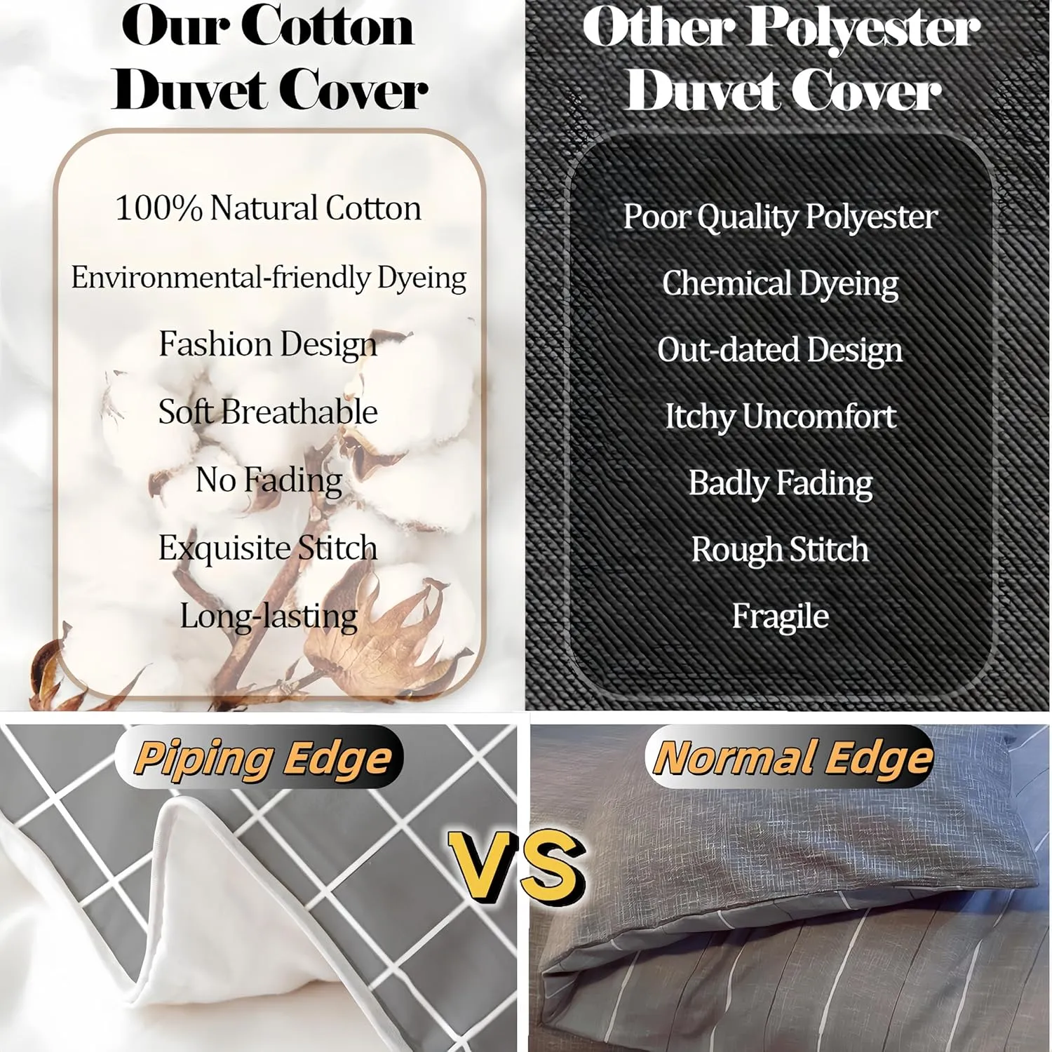 Manfei Cowboy Boots 100% Cotton Duvet Cover Set Twin Size, Yellow Sunflower Bedding Set 2pcs, Wild West Farm Comforter Cover for All Season, Kids Boys Girls Room Decor, 1 Pillowcase, No Comforter