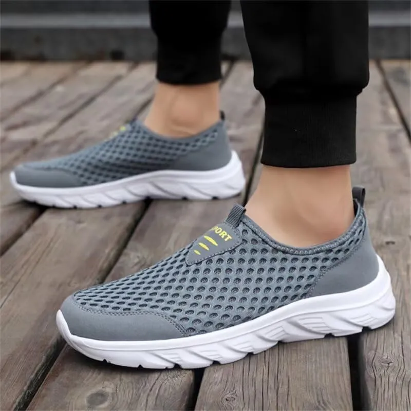 Men Non Slip Lightweight Walking Sneakers for Summer Sport Travel Aqua