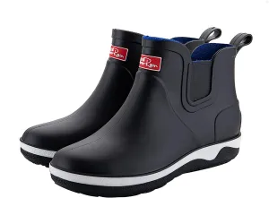 Men’s Ankle Rain Boots Waterproof Chelsea Boots Slip-On Garden Work Shoes Rain Footwear