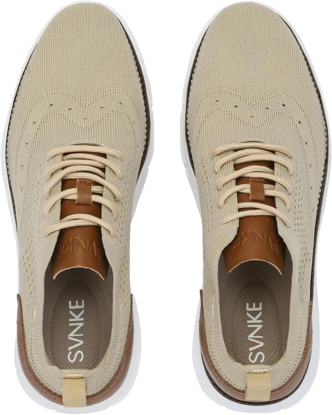 Men's Casual Dress Oxfords Shoes Breathable Knit Leisure Fashion Sneakers Lightweight Comfortable Walking Shoes