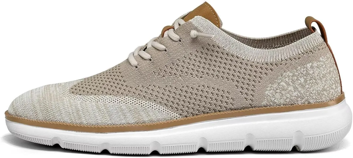 Mens Casual Dress Sneakers Fashion Walking Mesh Oxfords Shoes Business Work Lightweight Soft Sole
