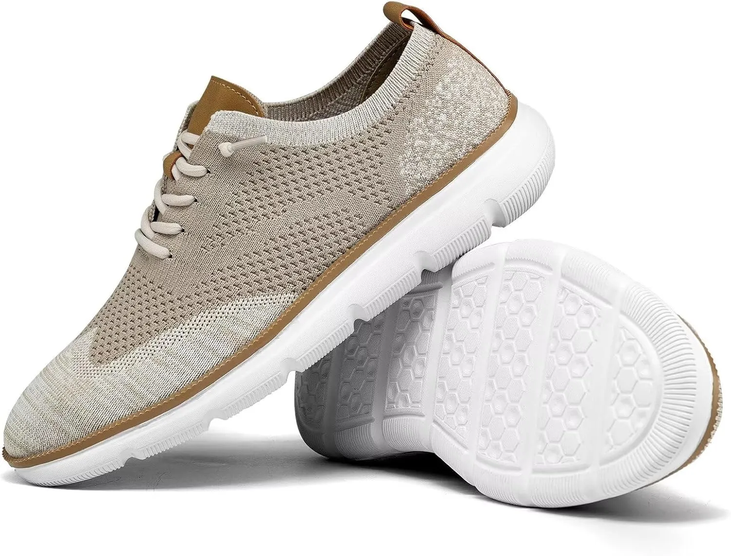 Mens Casual Dress Sneakers Fashion Walking Mesh Oxfords Shoes Business Work Lightweight Soft Sole