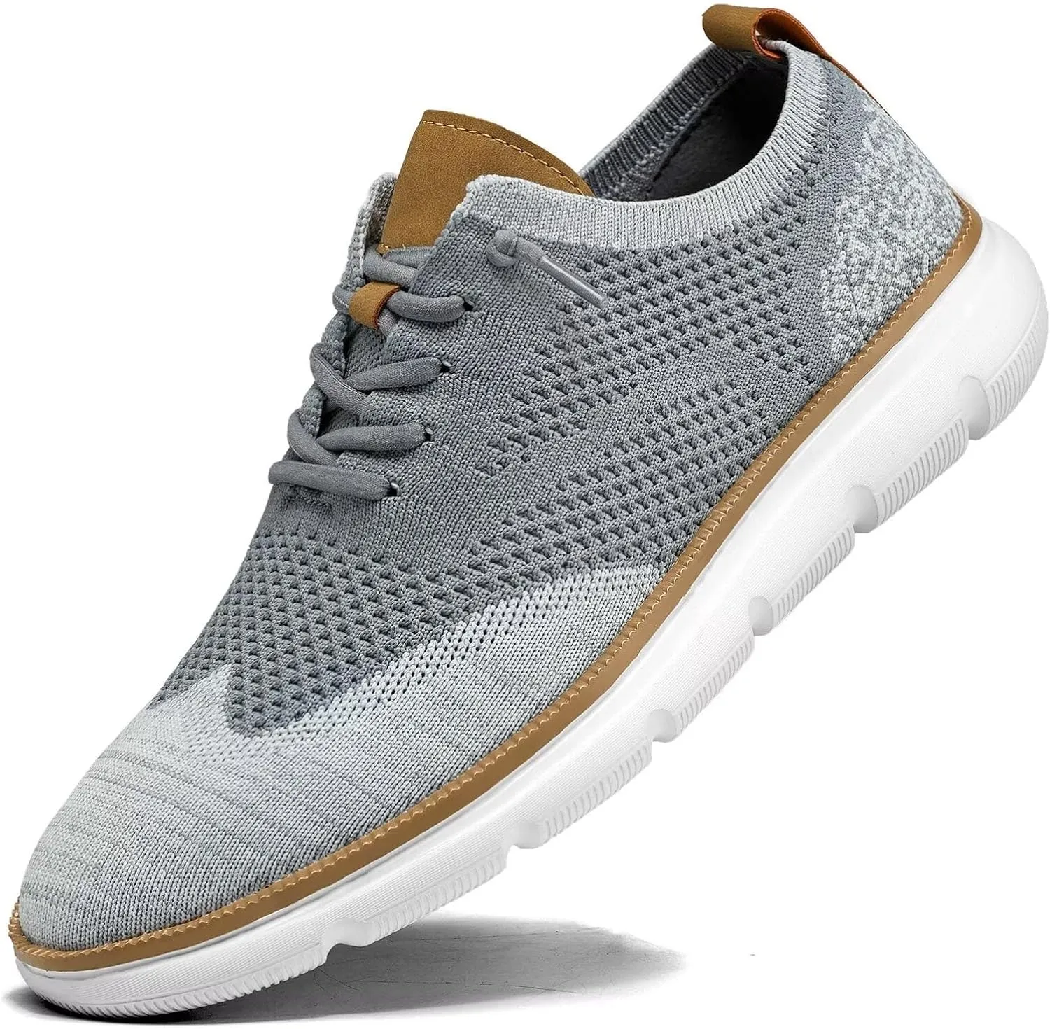 Mens Casual Dress Sneakers Fashion Walking Mesh Oxfords Shoes Business Work Lightweight Soft Sole