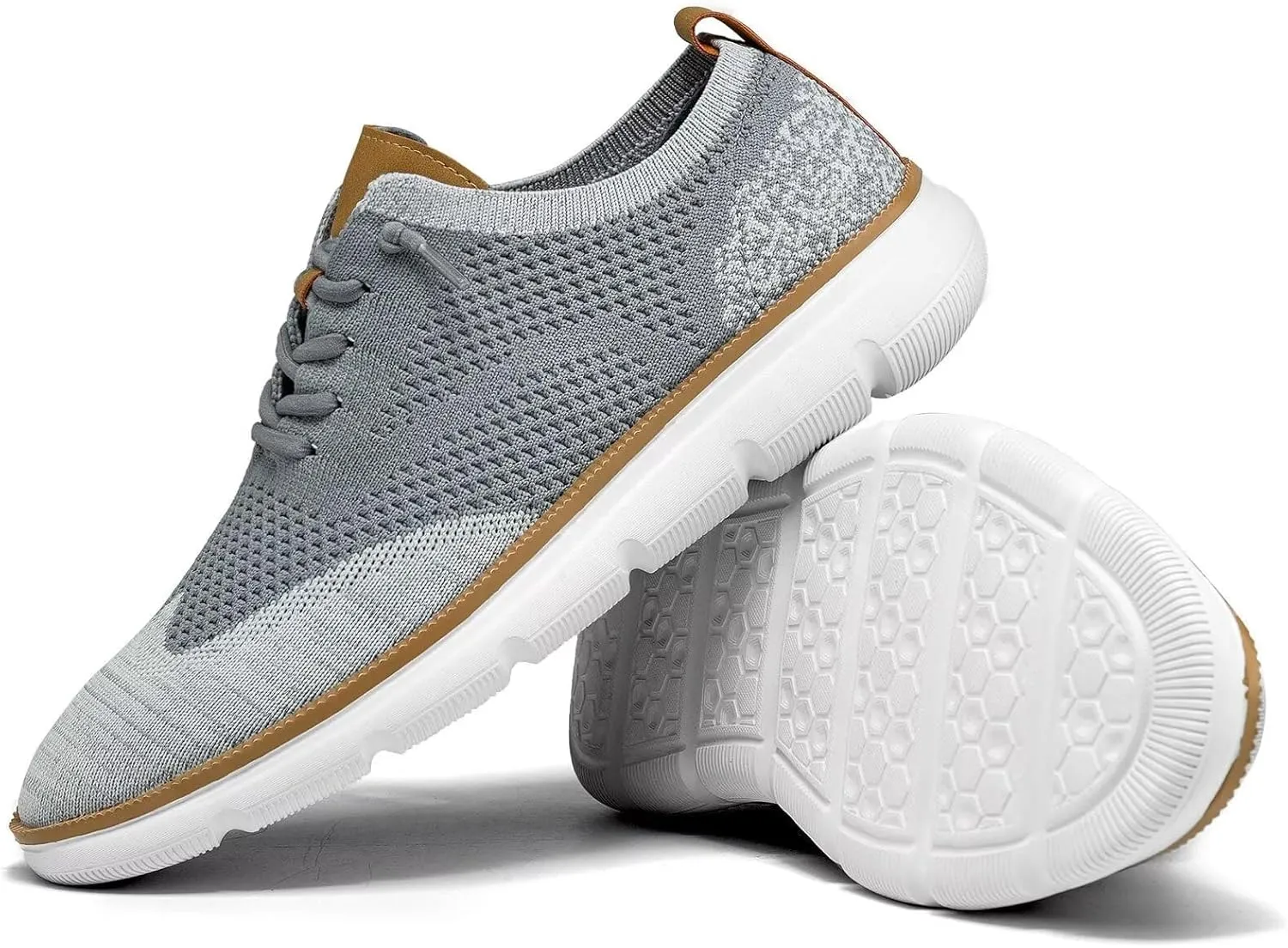 Mens Casual Dress Sneakers Fashion Walking Mesh Oxfords Shoes Business Work Lightweight Soft Sole