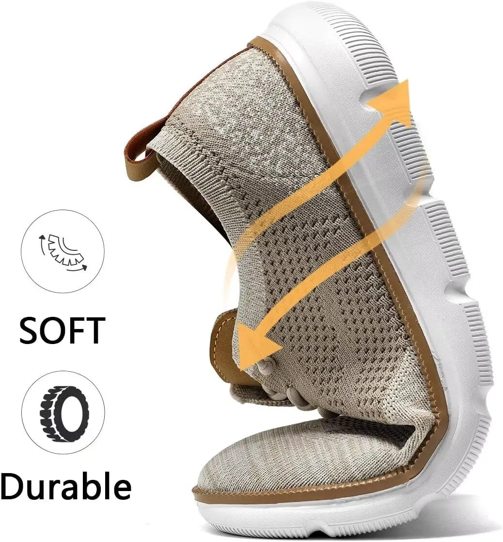 Mens Casual Dress Sneakers Fashion Walking Mesh Oxfords Shoes Business Work Lightweight Soft Sole
