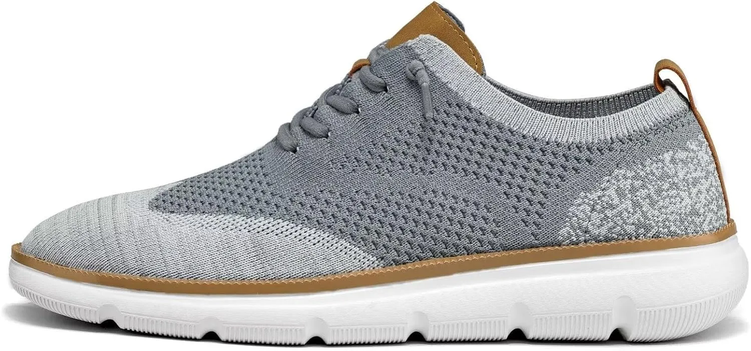 Mens Casual Dress Sneakers Fashion Walking Mesh Oxfords Shoes Business Work Lightweight Soft Sole