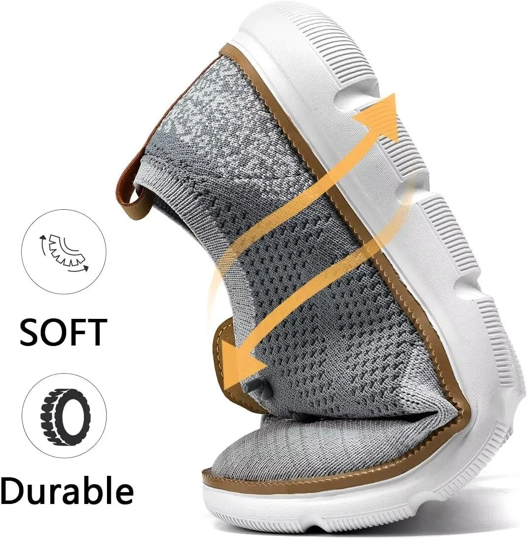 Mens Casual Dress Sneakers Fashion Walking Mesh Oxfords Shoes Business Work Lightweight Soft Sole