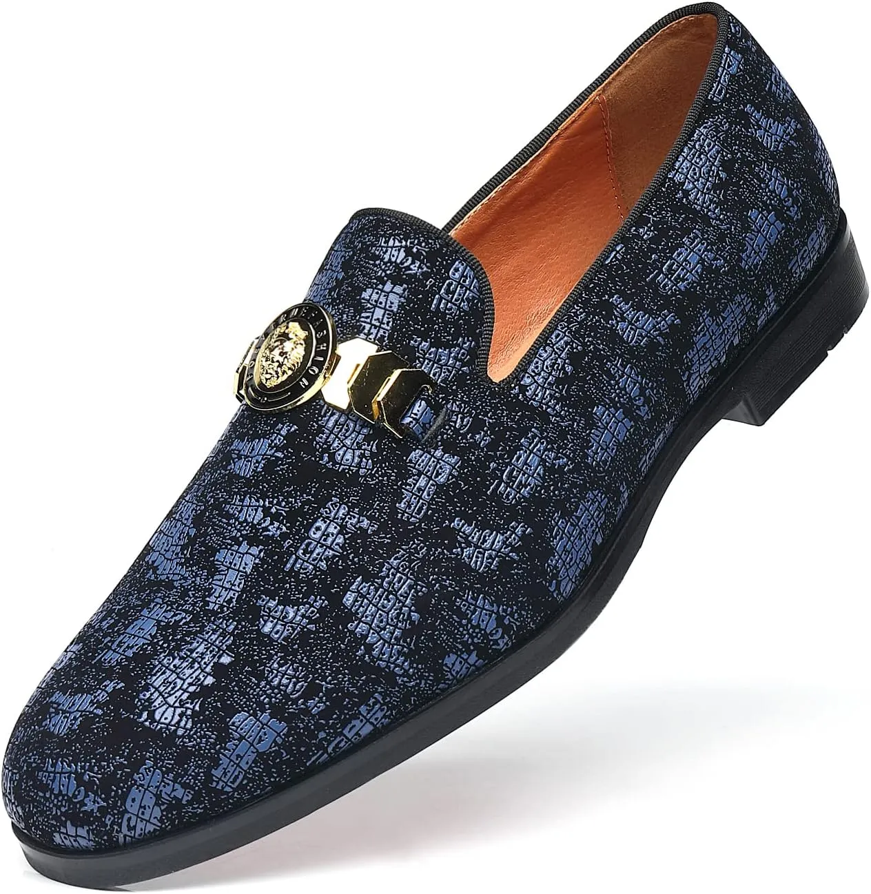 Mens Dress Loafers Buckle Fashion Luxury Party Wedding Shoes