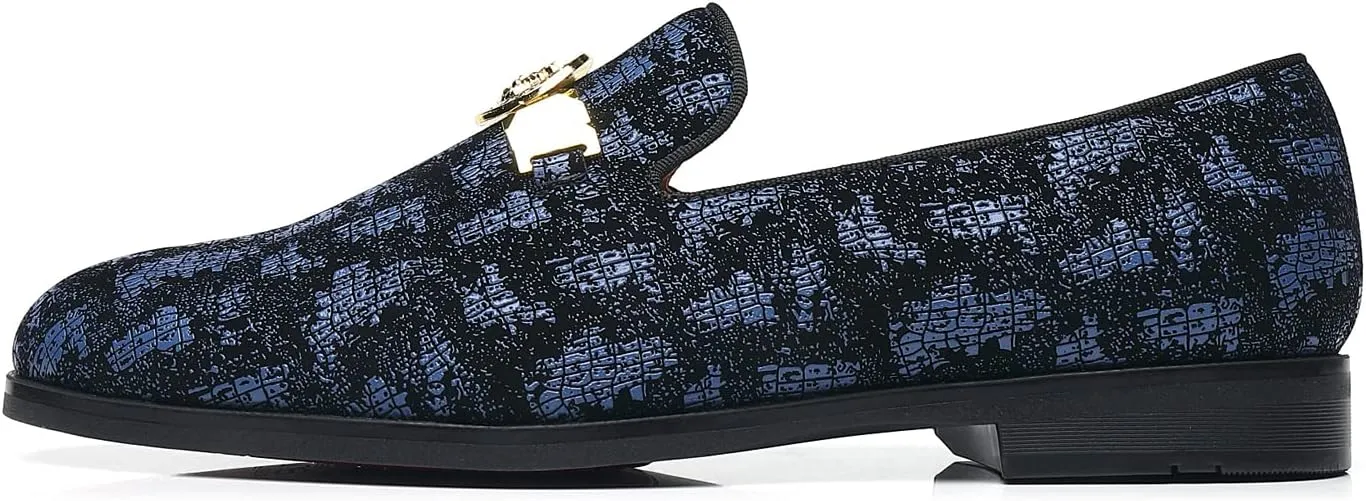 Mens Dress Loafers Buckle Fashion Luxury Party Wedding Shoes