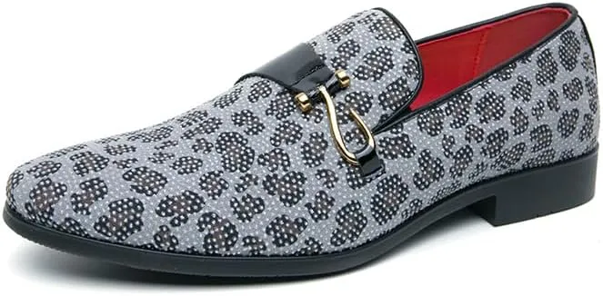 Mens Dress Wedding Party Slip On Shoes Glitter Luxury Penny Loafer Driving Shoes Birtish Formal Smoking Slipper Plus Size 38-47