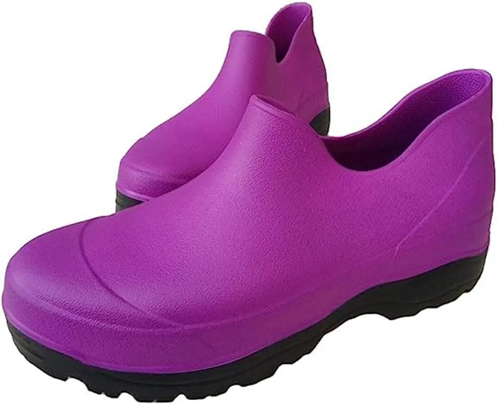 Mens Gardening Boots, Mules Garden Clog Waterproof Ankle Boots Kitchen Food Service Work Shoes Men Clogs Fishing Mud Rubber Yard Outdoor Short Rain Boots for Medical,Farming,Camping,Car Wash,Lawn Care