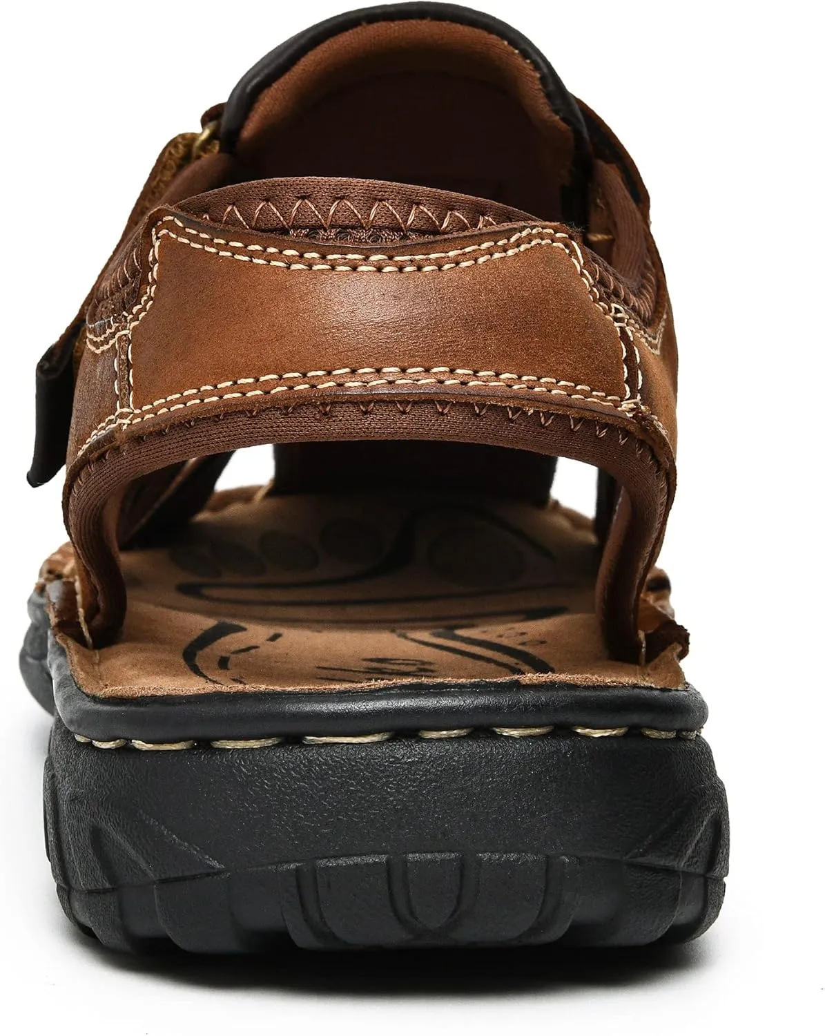 Mens Leather Sandals Athletic Fisherman Sandal Casual Summer Shoes for Men Outdoor