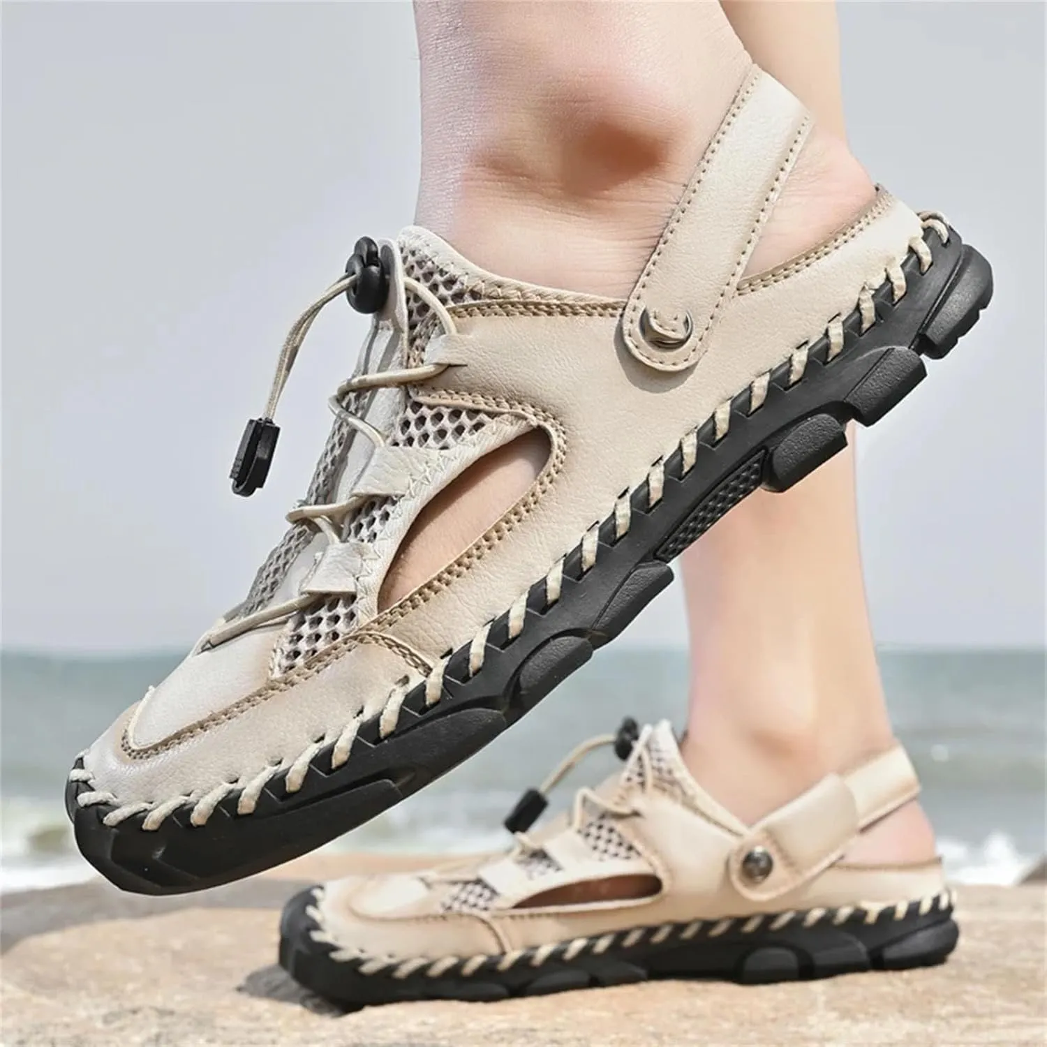 Men's Roman Sandals, Rubber Sole Water Trekking Shoes