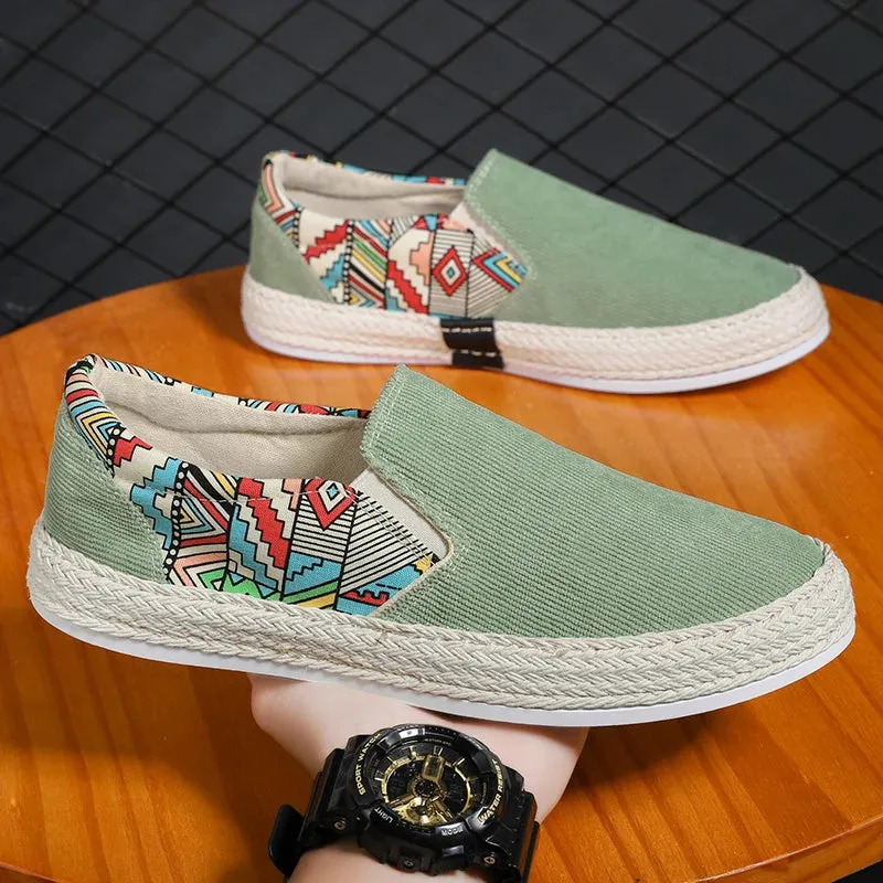 Mens Shoes Causal Breathable Slip On Sneakers Male Canvas Shoes Summer Classic Men Boat Shoes Loafers for Men Cheap Espadrilles