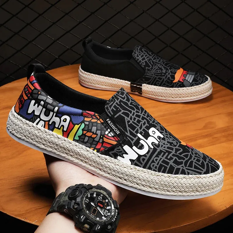 Mens Shoes Causal Breathable Slip On Sneakers Male Canvas Shoes Summer Classic Men Boat Shoes Loafers for Men Cheap Espadrilles