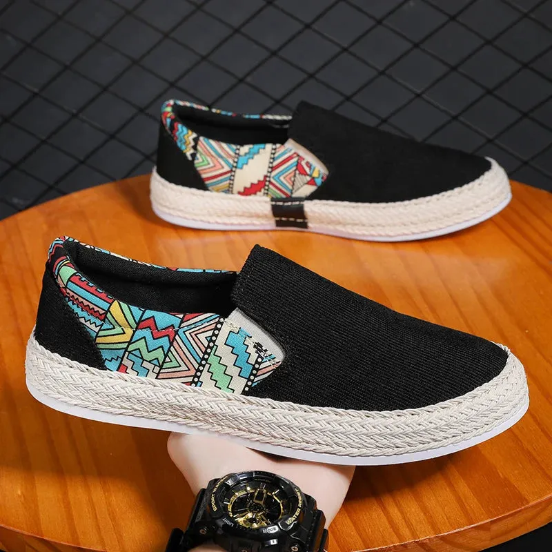 Mens Shoes Causal Breathable Slip On Sneakers Male Canvas Shoes Summer Classic Men Boat Shoes Loafers for Men Cheap Espadrilles