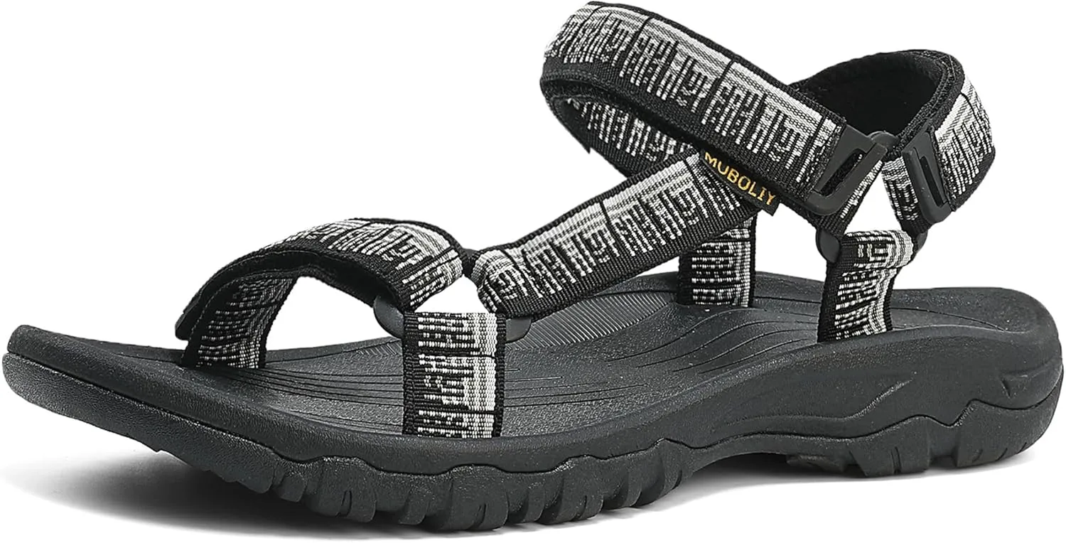 Men's Sport Hiking Sandals EVA Foam Midsole Outdoor With Arch Support Beach Water Shoes