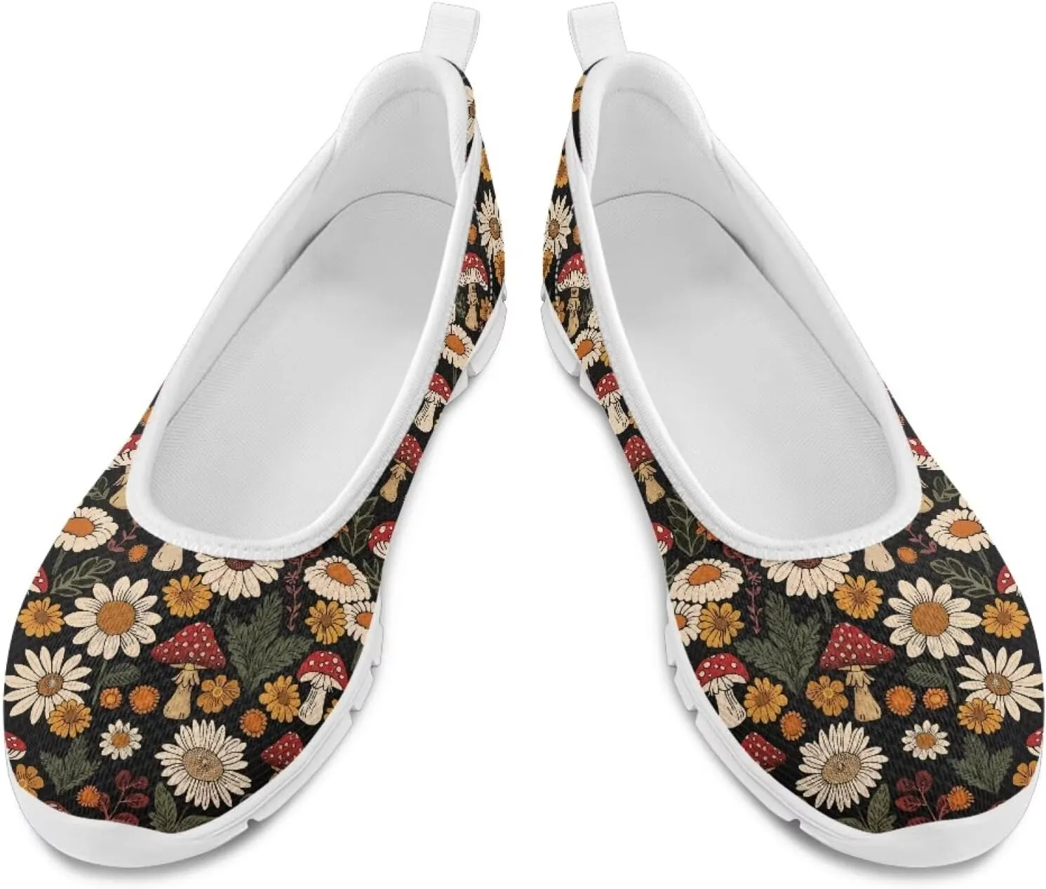 Modysero Womens Round Toe Slip On Flat Shoes for Summer Spring Mesh Flats for Women Daily Walking Shoes