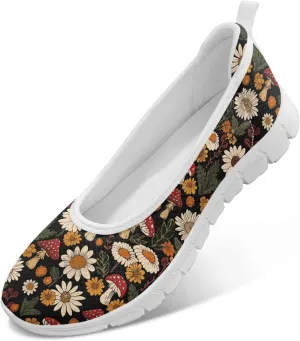 Modysero Womens Round Toe Slip On Flat Shoes for Summer Spring Mesh Flats for Women Daily Walking Shoes