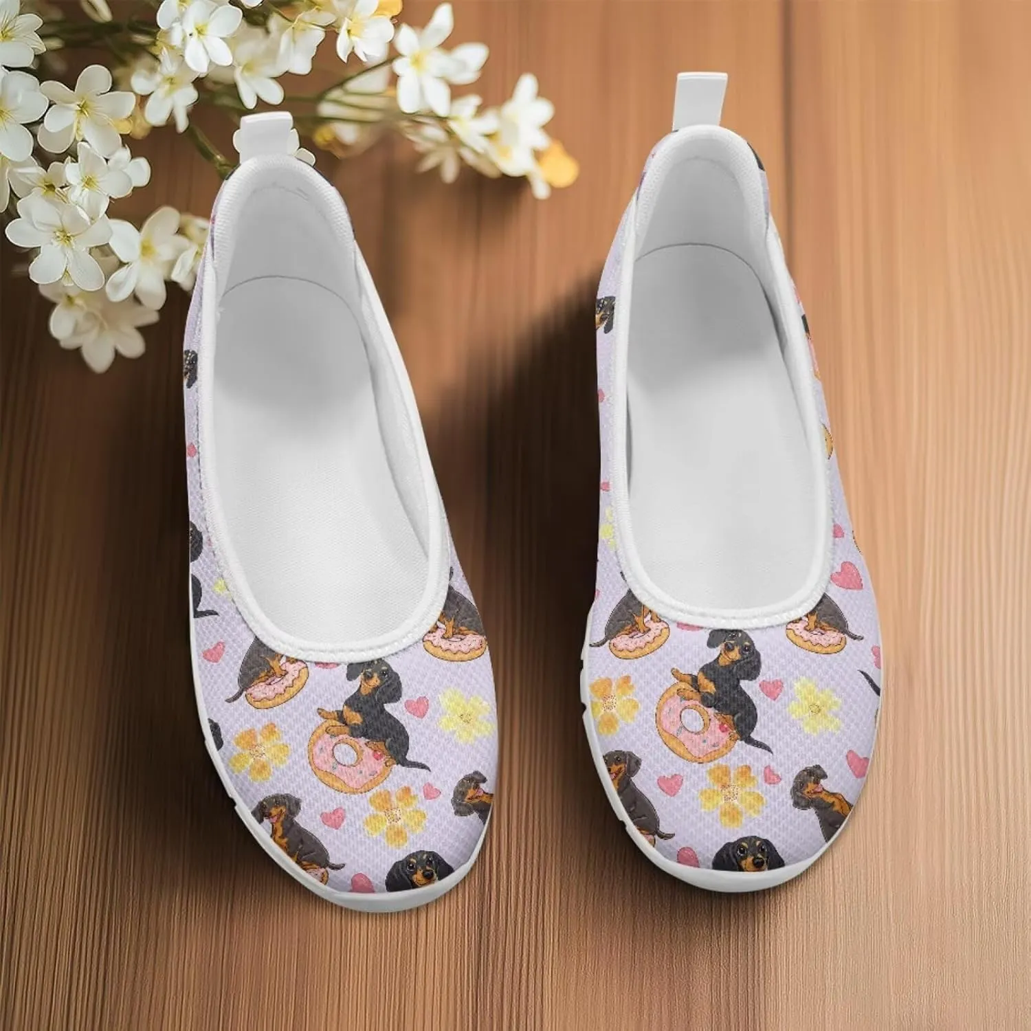 Modysero Womens Slip On Flats Round Toe for Summer Spring Work Womens Walking Shoes Trendy Daily Flats Shoes for Ladies