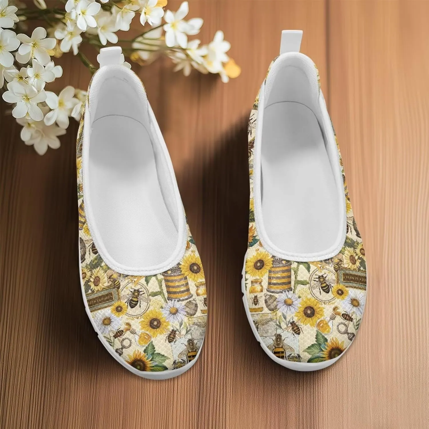 Modysero Womens Slip On Flats Round Toe for Summer Spring Work Womens Walking Shoes Trendy Daily Flats Shoes for Ladies