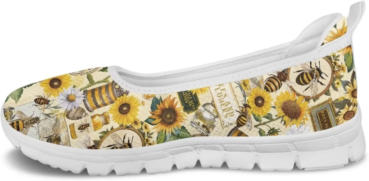 Modysero Womens Slip On Flats Round Toe for Summer Spring Work Womens Walking Shoes Trendy Daily Flats Shoes for Ladies