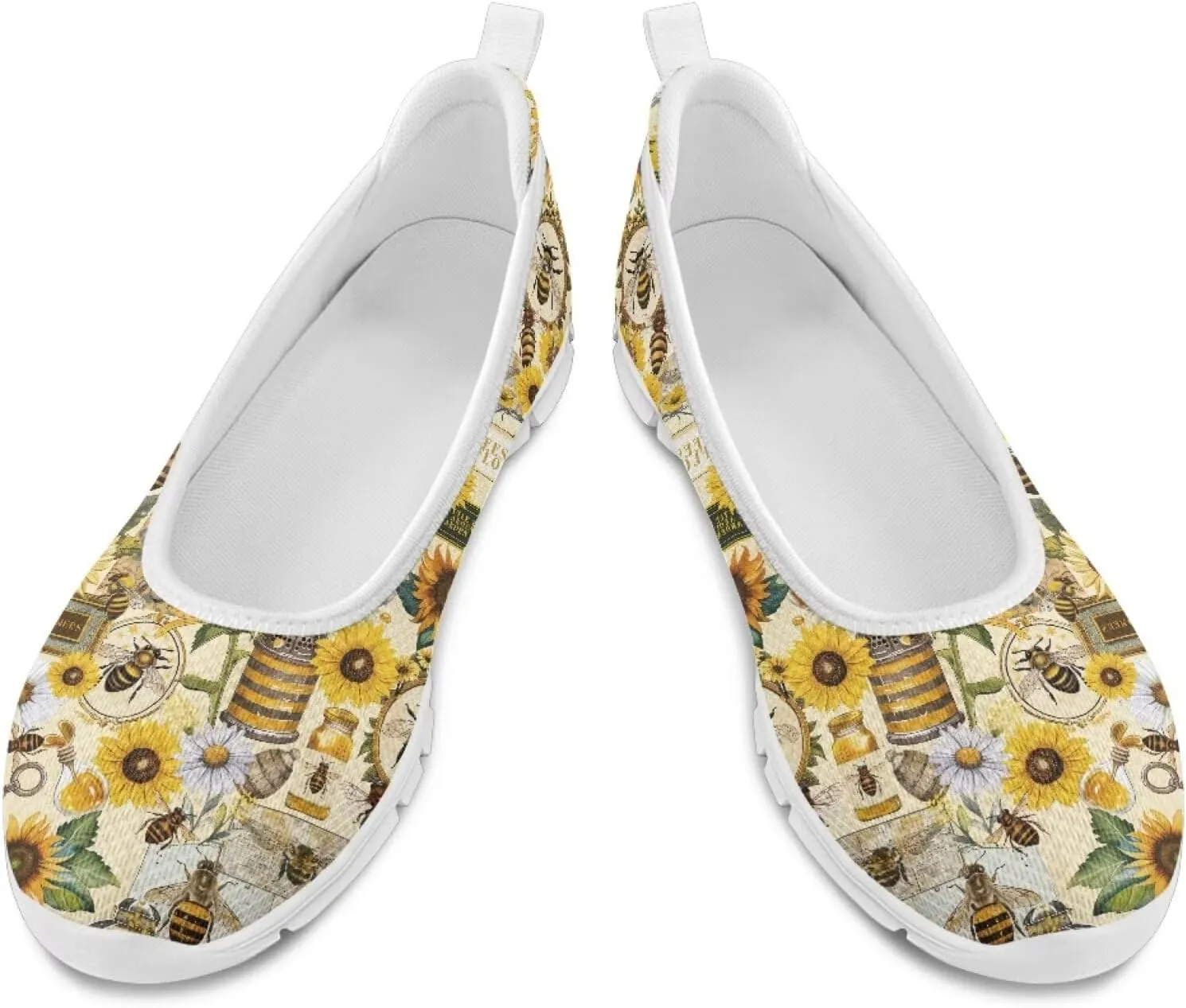 Modysero Womens Slip On Flats Round Toe for Summer Spring Work Womens Walking Shoes Trendy Daily Flats Shoes for Ladies