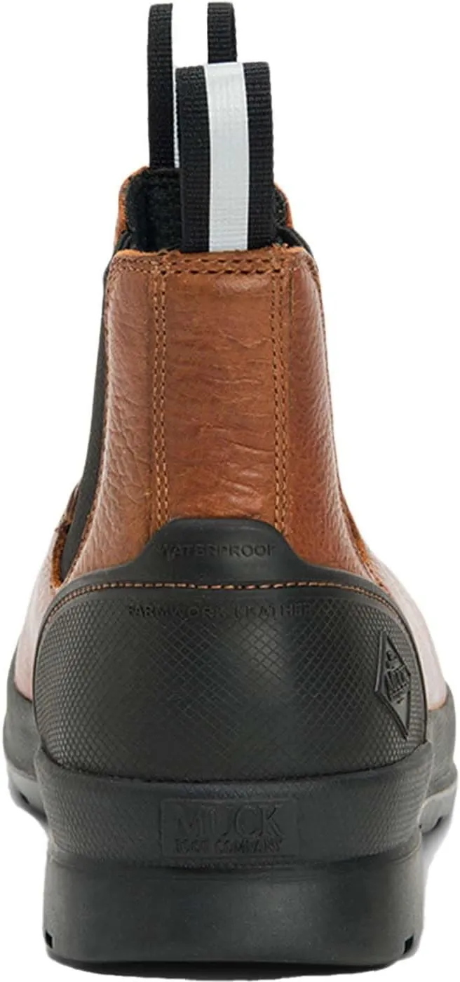 Muck Boots Men's Chore Farm Leather Waterproof Ankle Boot