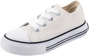 Mvlsoct Boys and Girl Low Top Canvas Kids Lace up Sneakers