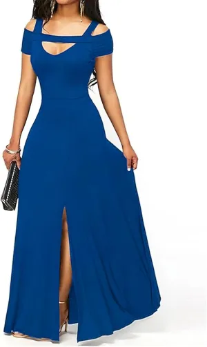 Off Shoulder Bridesmaid Dresses Mermaid Dress Split Long Prom Wedding Evening Gown Party Formal Maxi Dress Elegant