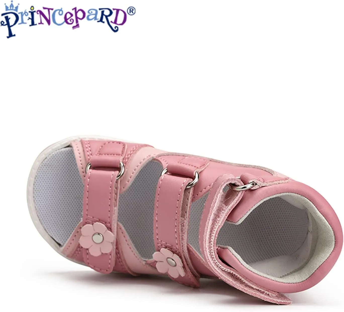 Orthopedic Sandals for Kids with Hollowed Out Heart Pattern,Kids Corrective Shoes with High Back and Arch Support