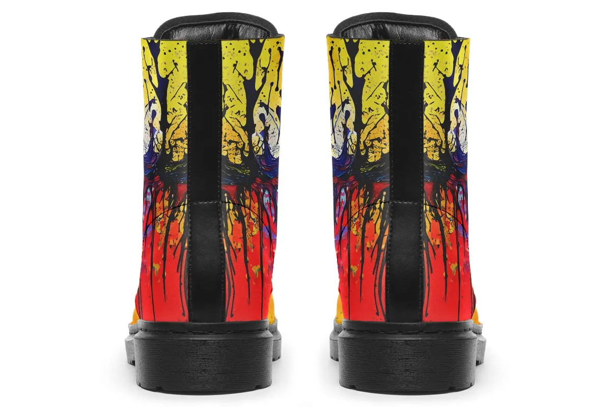 Paint Splatter Boots