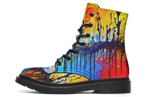 Paint Splatter Boots
