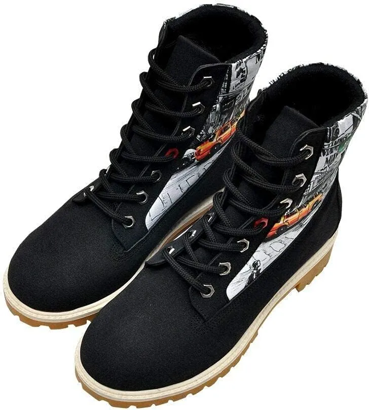 Personalize Your Life COOL BOOTS - Women's Printed Boots - Special Design - Chic, Elegant and Casual Style - Vegan, Environmentally Friendly and Handmade - Breathable Design