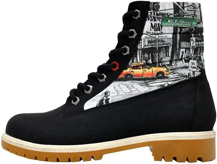 Personalize Your Life COOL BOOTS - Women's Printed Boots - Special Design - Chic, Elegant and Casual Style - Vegan, Environmentally Friendly and Handmade - Breathable Design