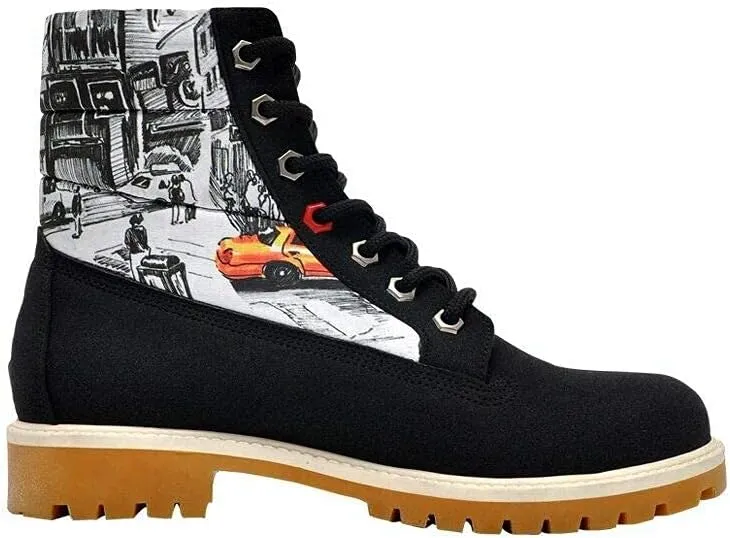 Personalize Your Life COOL BOOTS - Women's Printed Boots - Special Design - Chic, Elegant and Casual Style - Vegan, Environmentally Friendly and Handmade - Breathable Design