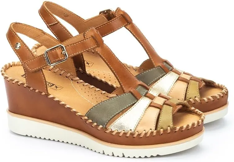 PIKOLINOS Wedge Sandals Leather Aguadulce for Woman