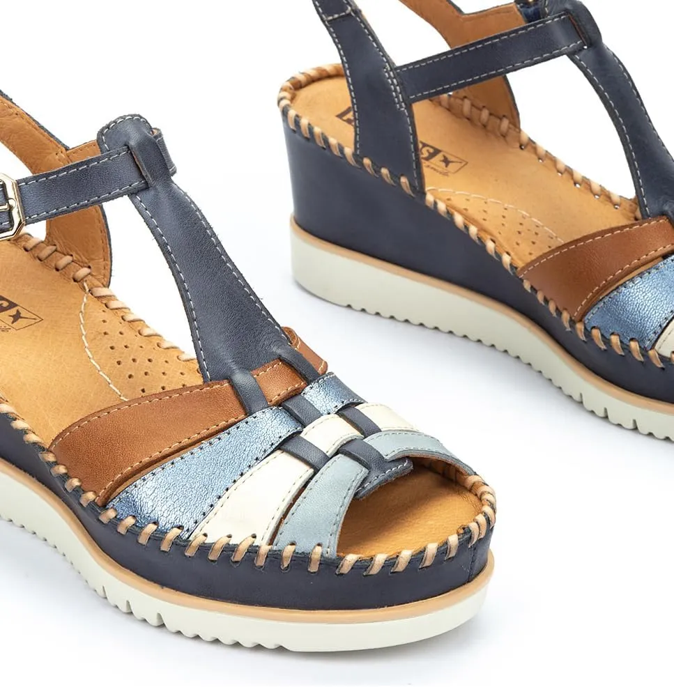 PIKOLINOS Wedge Sandals Leather Aguadulce for Woman