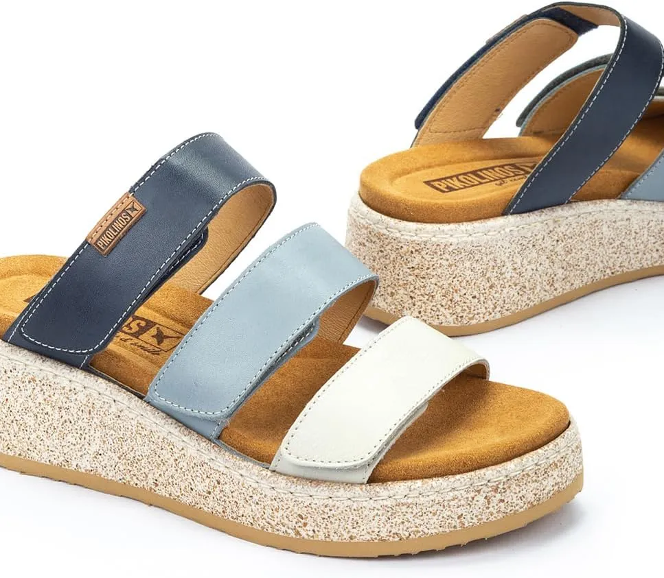 PIKOLINOS Wedge Sandals Leather Alzira for Woman