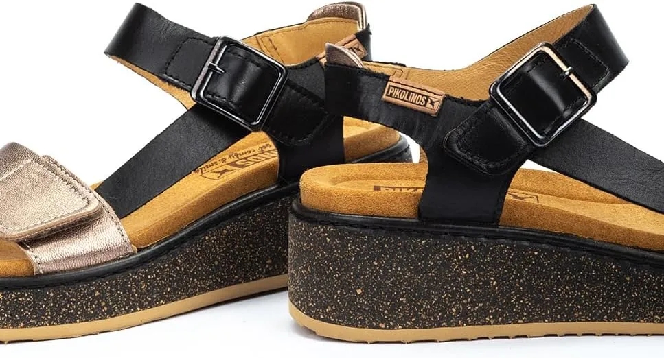PIKOLINOS Wedge Sandals Leather Alzira for Woman