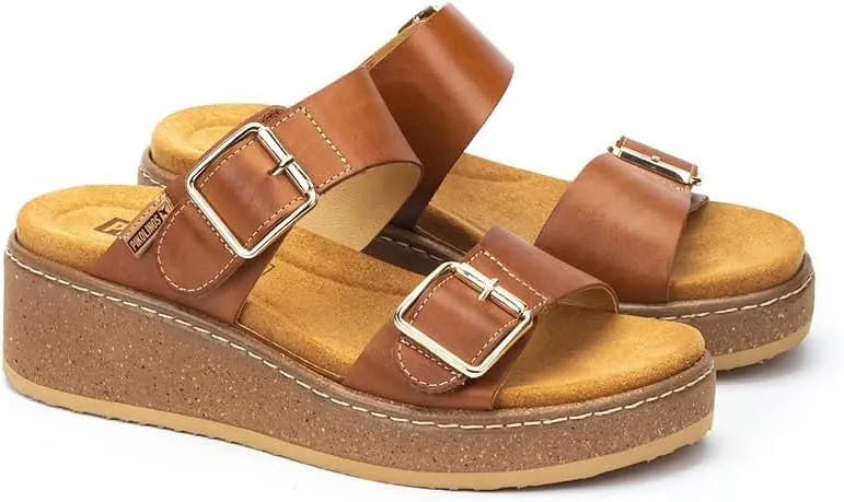PIKOLINOS Wedge Sandals Leather Alzira for Woman