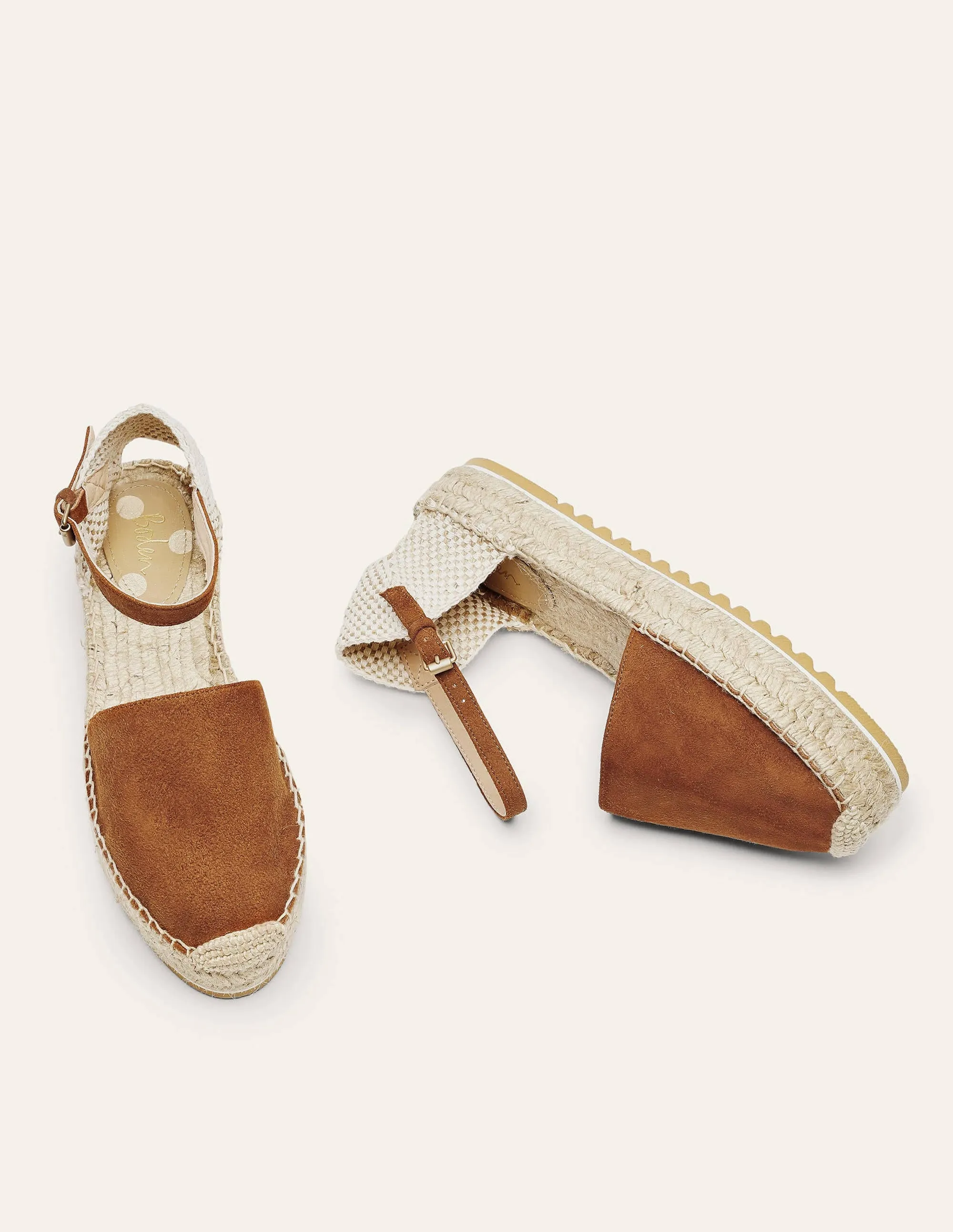 Plateau-Espadrilles-Hellbraun