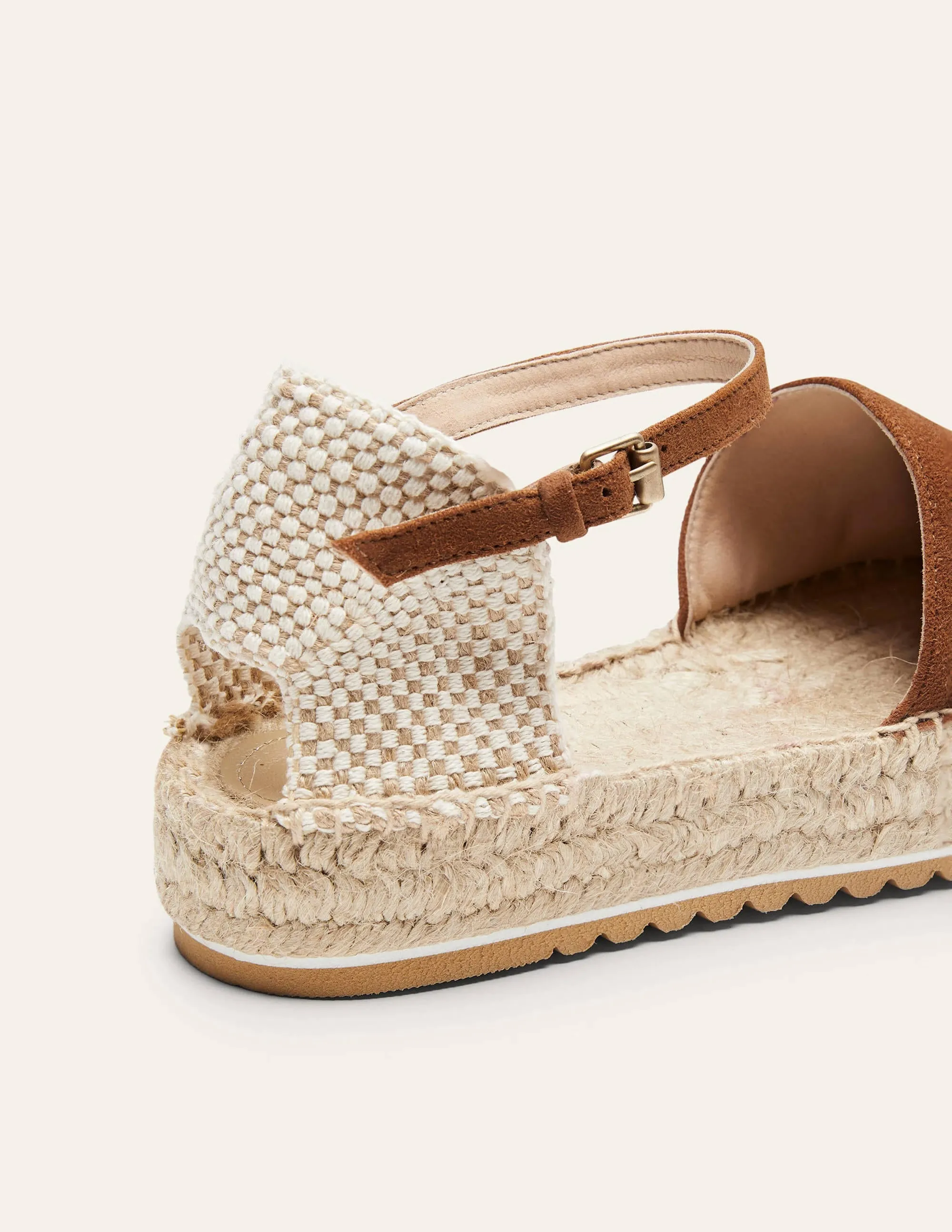 Plateau-Espadrilles-Hellbraun