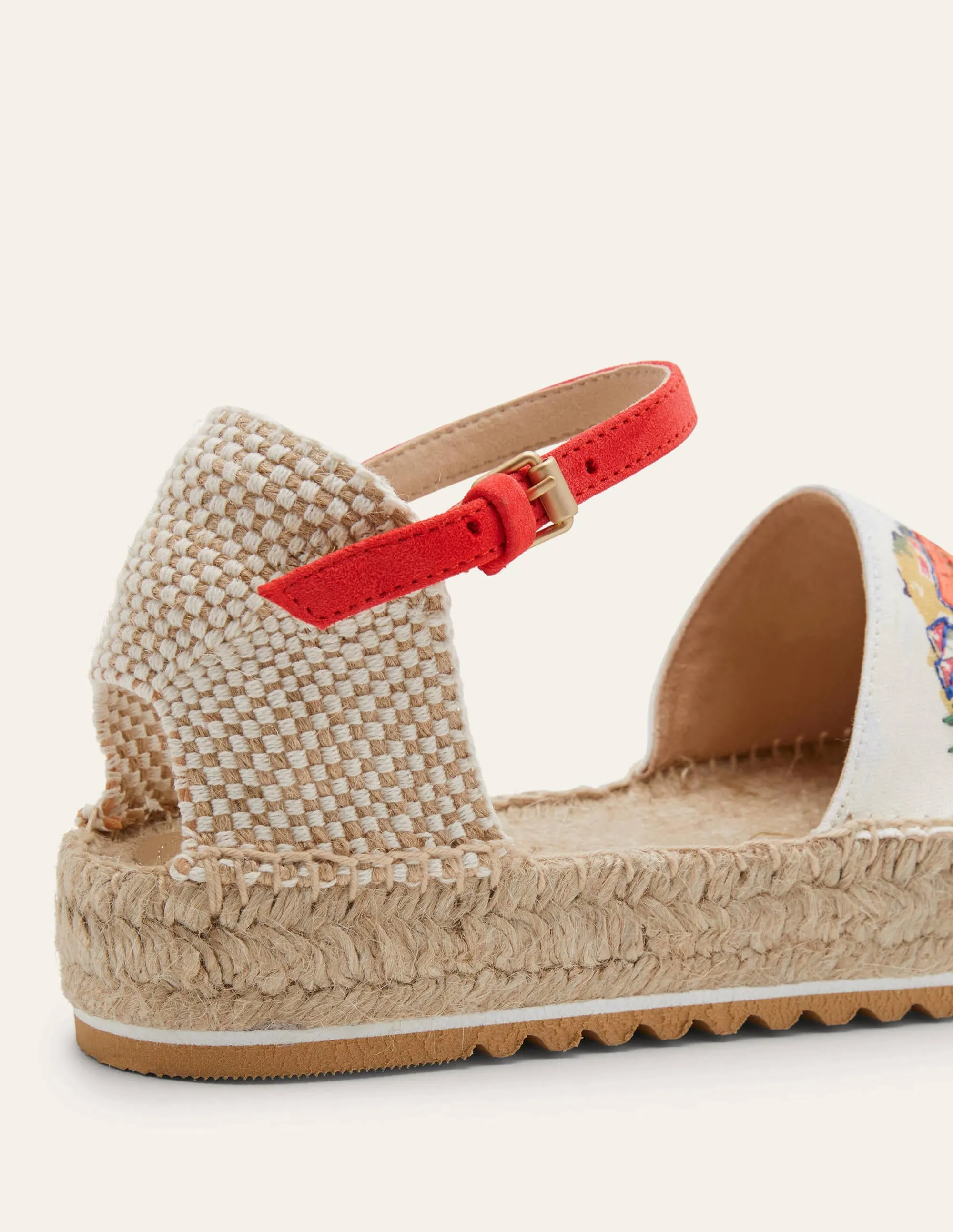 Plateau-Espadrilles-Naturweiß, Paradiesinsel
