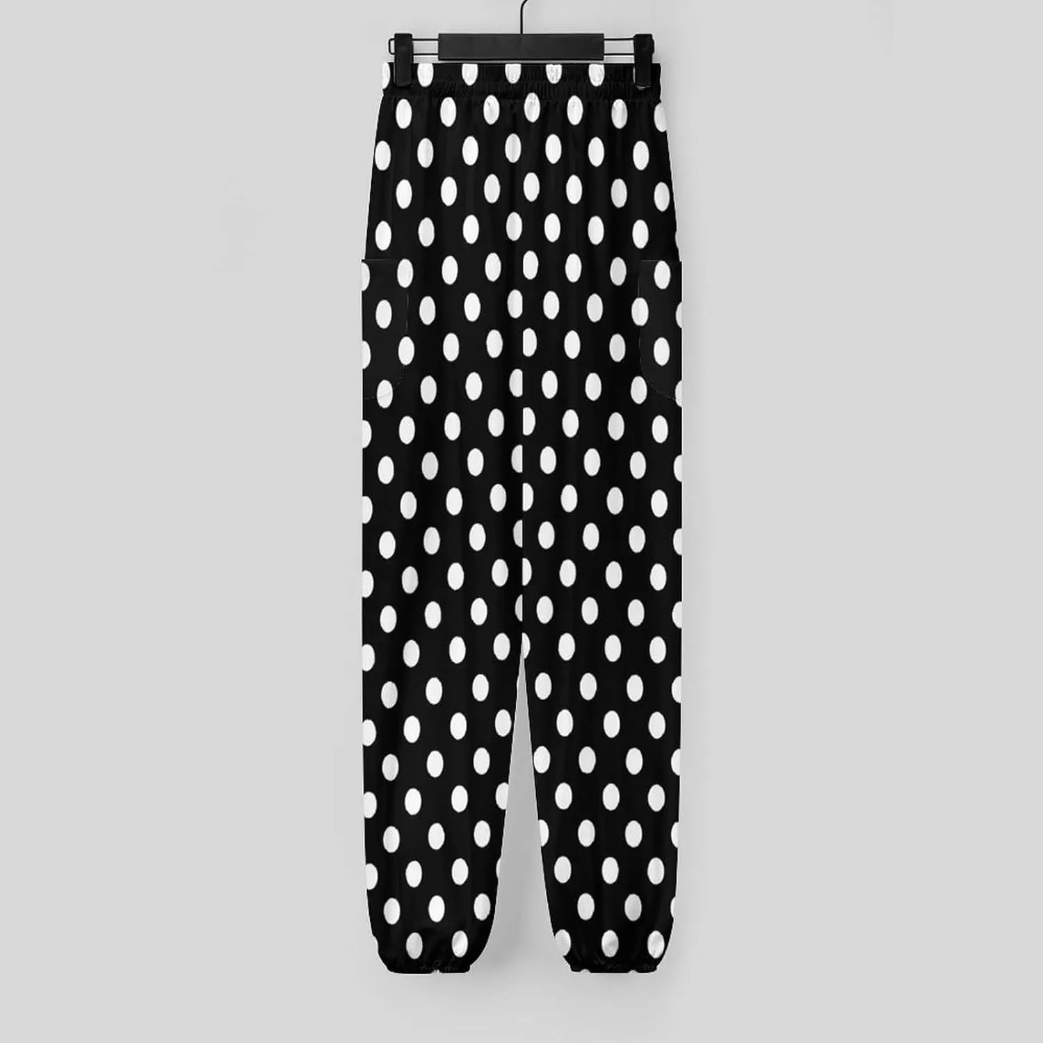 Polka Dots Yoga Bloomers Womens Hippie Harem Pant Beach Pants Elastic Gym Joggers Loose Casual Sportswear